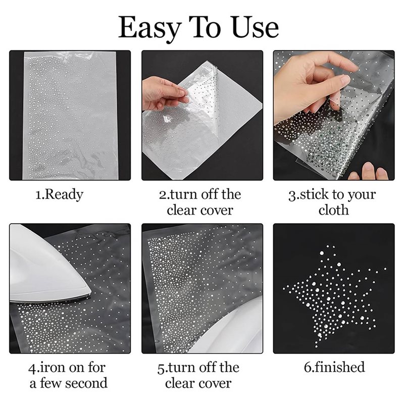 ~Latest Model 51 Sheet Iron-On - Hotfix Rhinestone Sheet 评论和价格