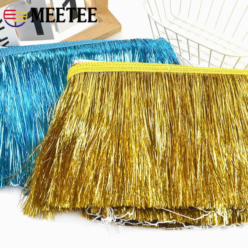 10M 10/15/20cm Shiny Metallic  - Fringe Ribbon Sewing 评论和价格