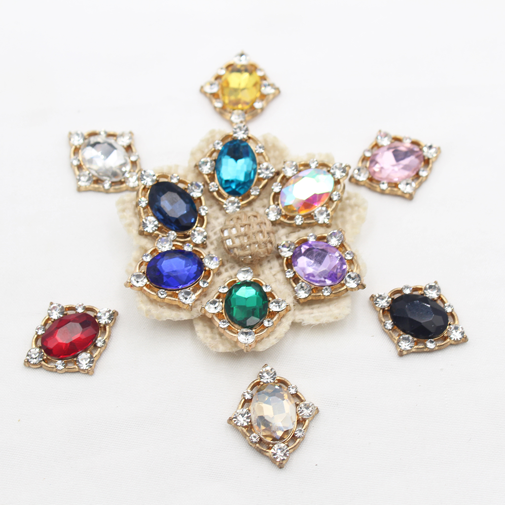 10Pcs Vintage Crystal Sew on C - Craft Embellishment 评论和价格
