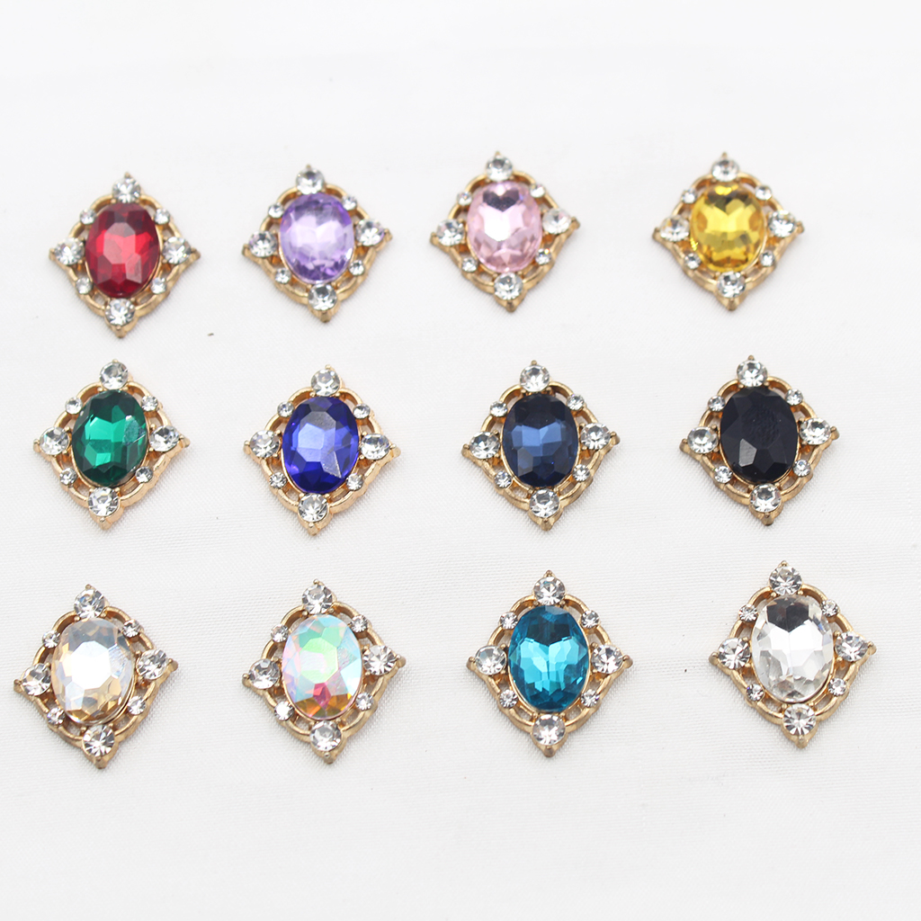 10Pcs Vintage Crystal Sew on C - Craft Embellishment 评论和价格