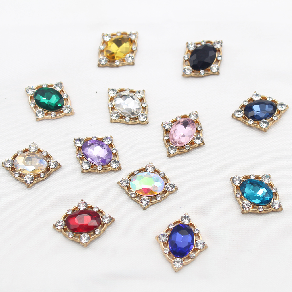 10Pcs Vintage Crystal Sew on C - Craft Embellishment 评论和价格