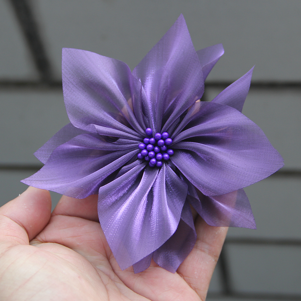11cm Light Sense Yarn Flower O - Applique Patch Flower 评论和价格