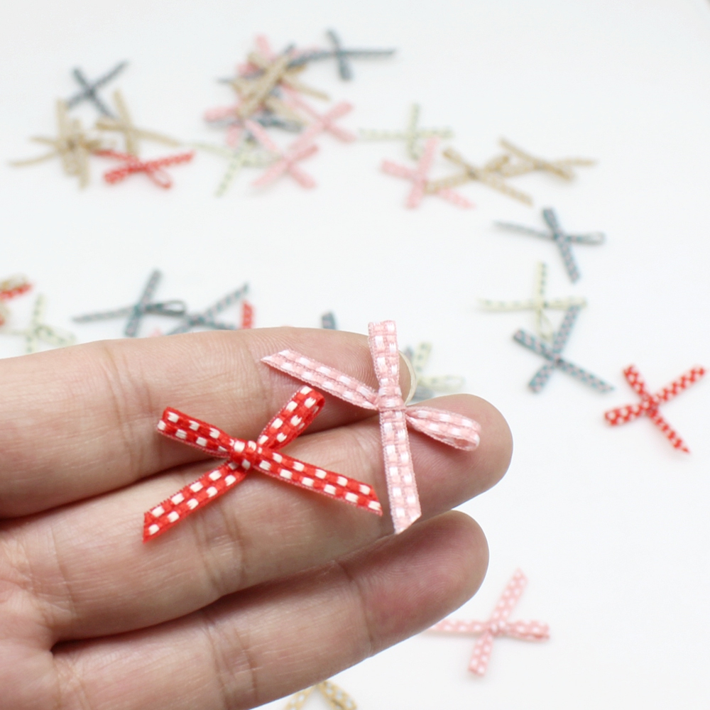 100pcs 2cm*3cm  Bowknot  Small - Embellishments For Scrapbooking 评论和价格