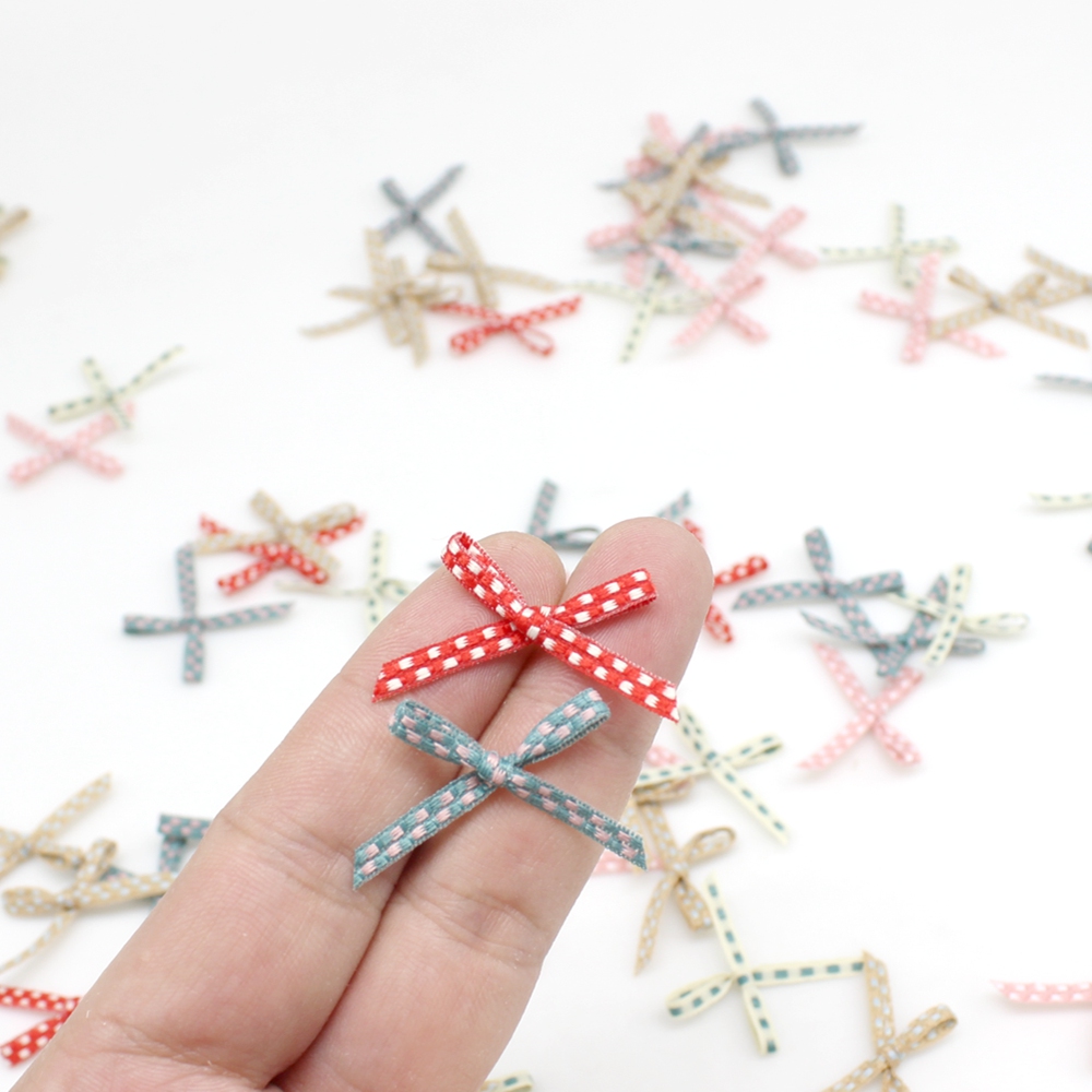 100pcs 2cm*3cm  Bowknot  Small - Embellishments For Scrapbooking 评论和价格
