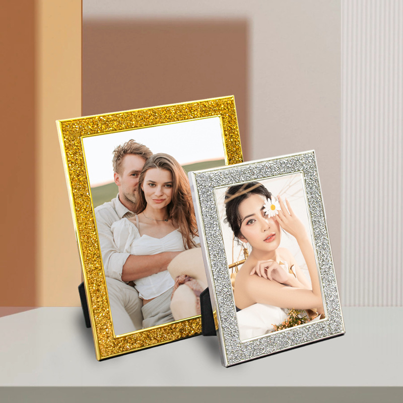 7-Inch Metallic Plated Picture - Sequin Fabric Panel 评论和价格