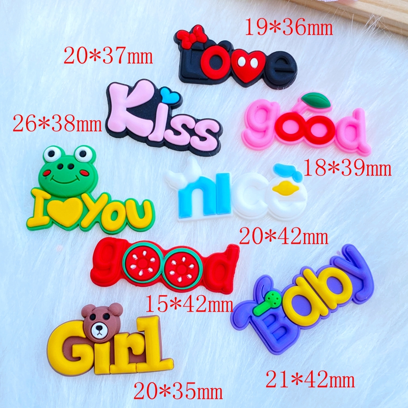 20pcs New Mini Lovely Letters  - Embellishment Glue Craft 评论和价格