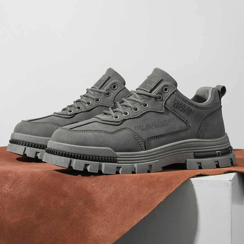 Men's Thick Sole Work Boots No - Guipure Lace Panel 评论和价格