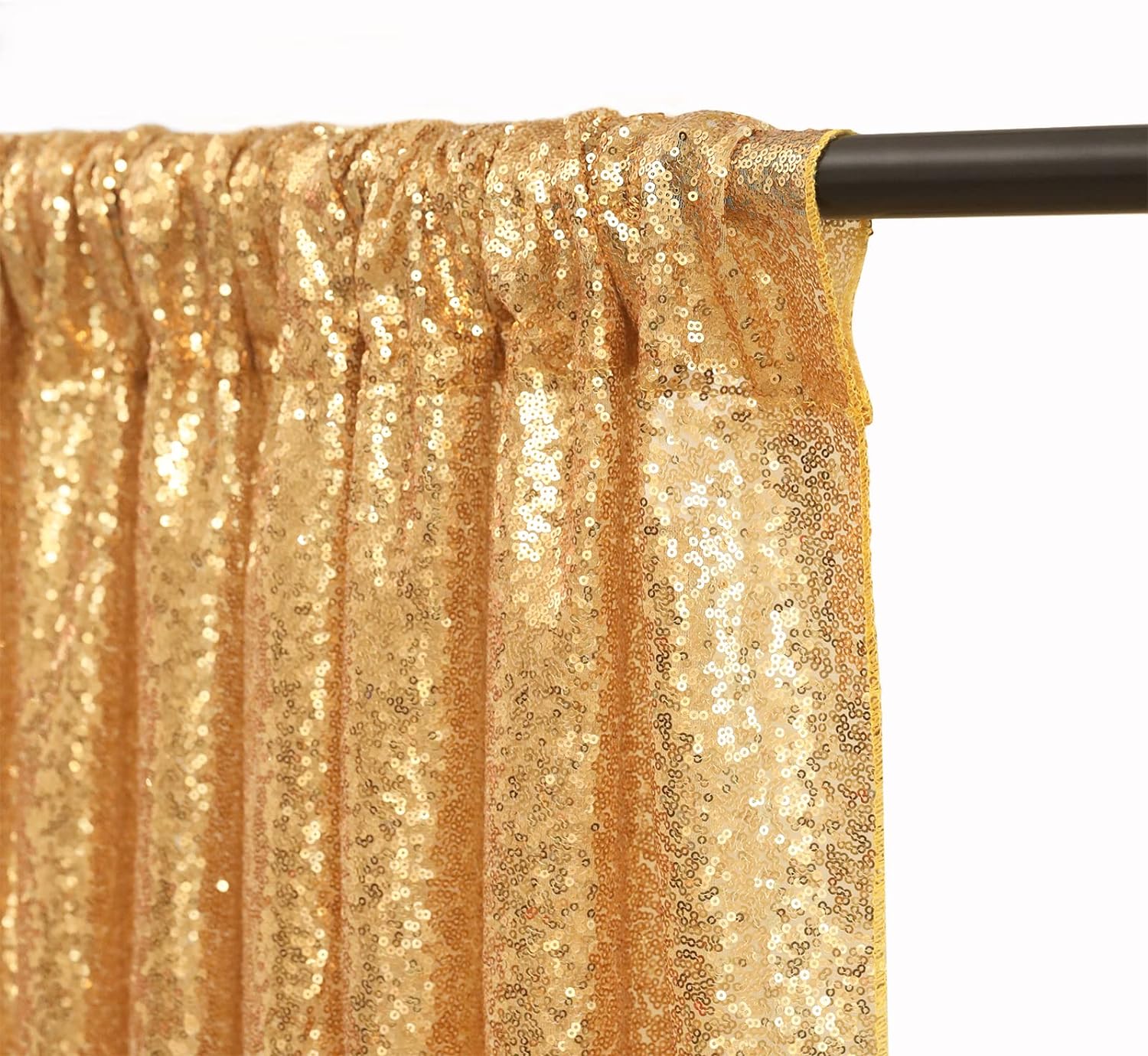 2×8FT-4PCS Gold Sequin Backdro - Sequin Fabric Panel 评论和价格
