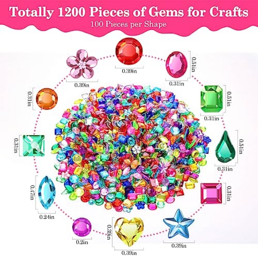 200Pcs Craft Gems with 2Pcs B7 - Embellishment Glue Craft 评论和价格