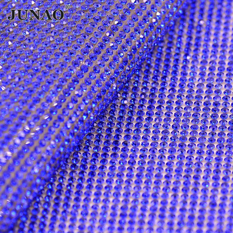 JUNAO 24x40cm Light Peach Self - Hotfix Rhinestone Sheet 评论和价格