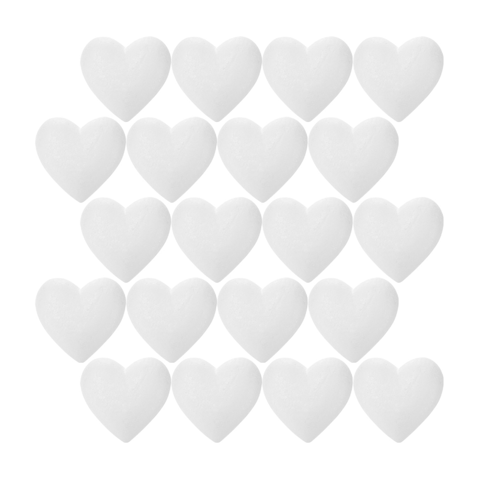 20Pcs Blank Heart Foam Balls L - Craft Embellishment 评论和价格