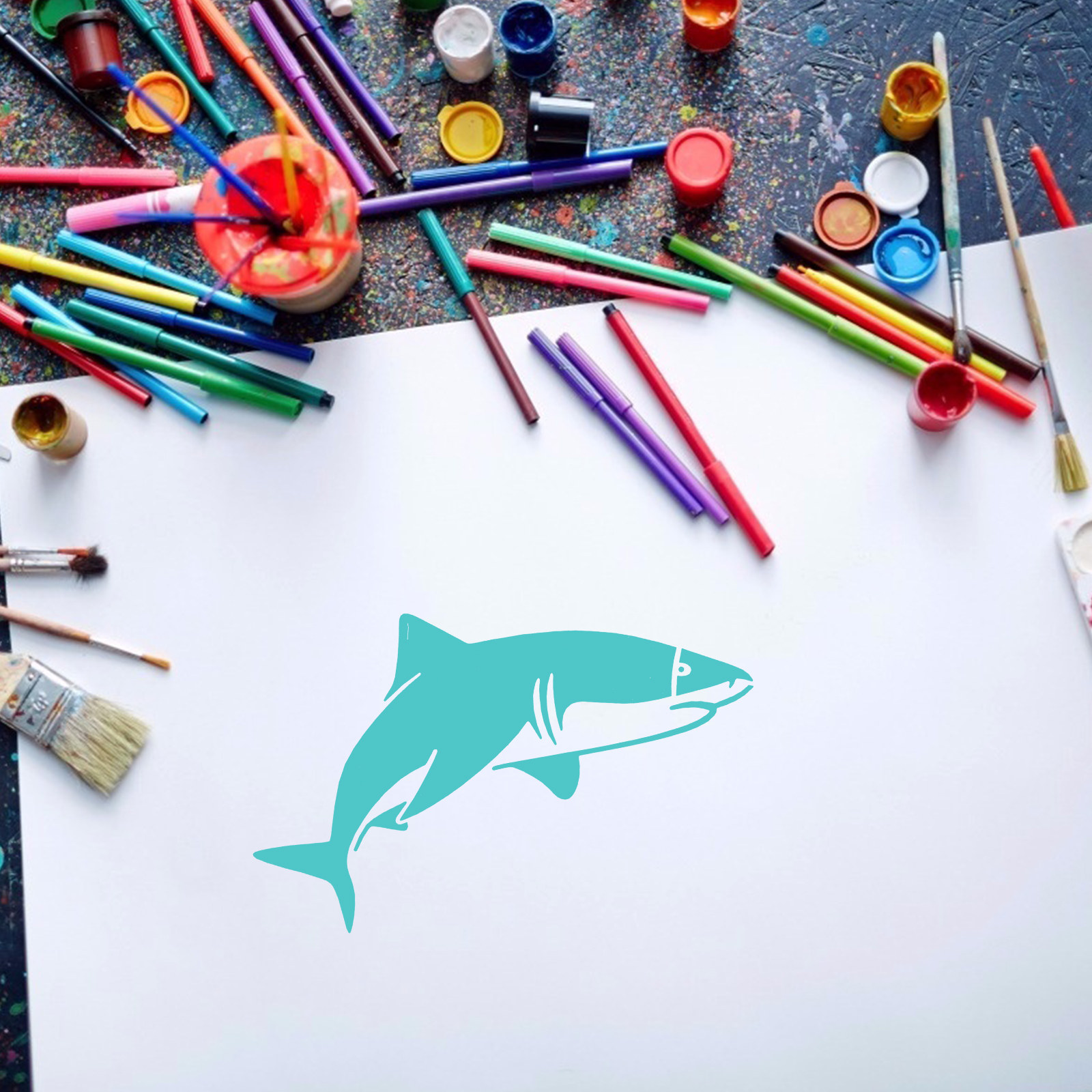 16pcs Ocean World Painting Tem - Craft Embellishment World 评论和价格