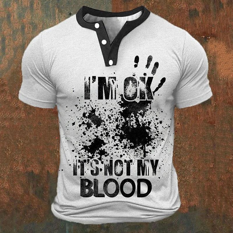 Funny 3D Letter Print Men's He - Embellish Knit 评论和价格