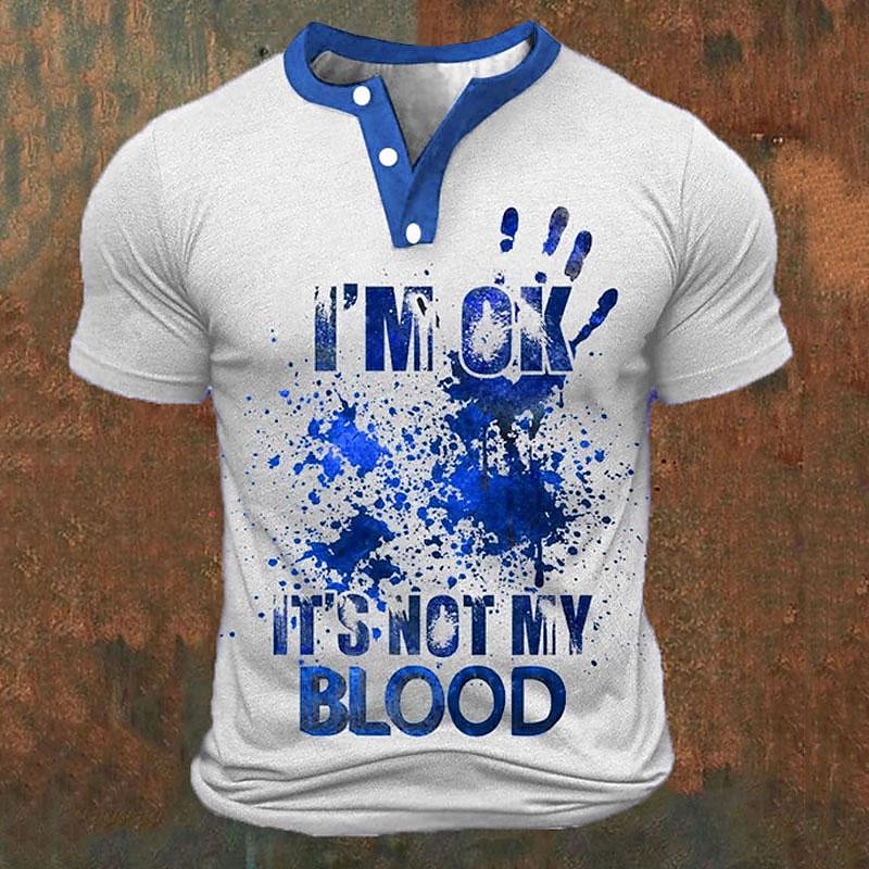 Funny 3D Letter Print Men's He - Embellish Knit 评论和价格