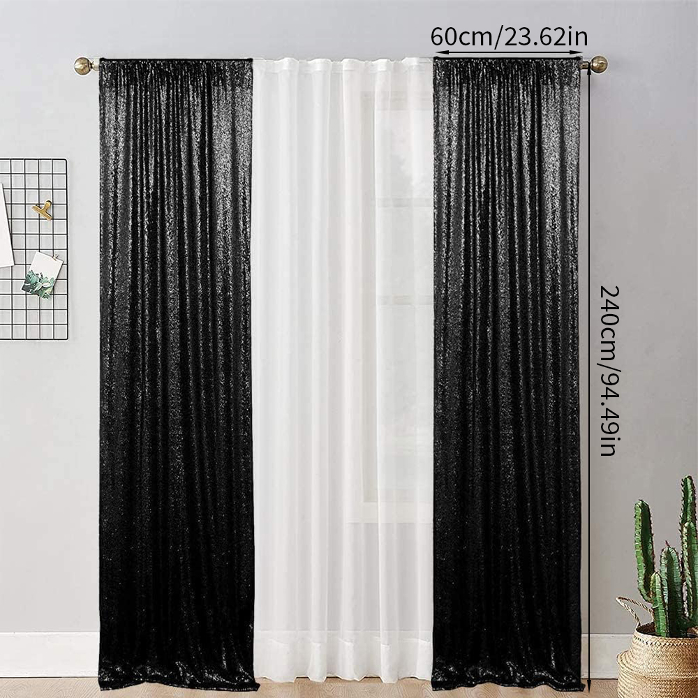 Sequin Backdrop Curtain 60*240 - Sequin Fabric Panel 评论和价格