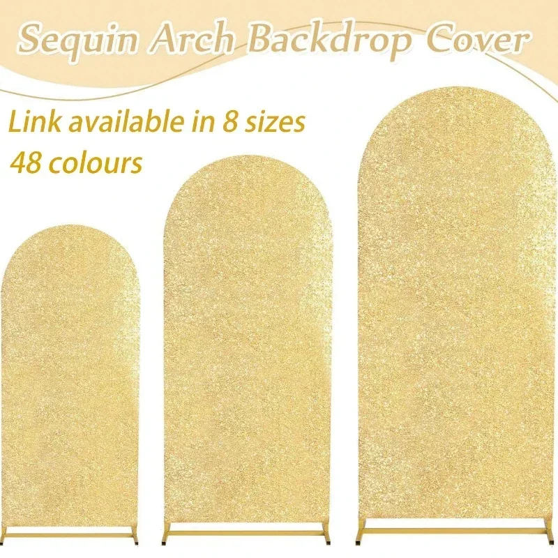 4 Colors 7 Sizes Sequin Arch F - Sequin Fabric Panel 评论和价格