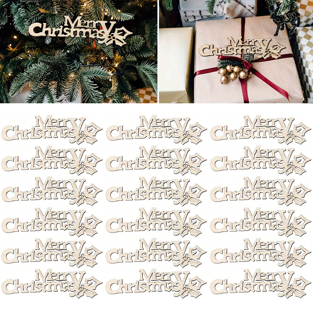 10/20/100Pcs Merry Christmas W - Embellishments For Scrapbooking 评论和价格