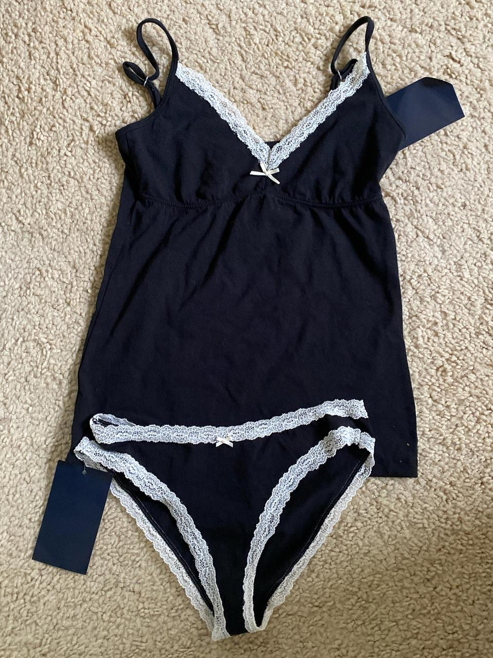 Lace Trim Bow Tank Panties Paj - Elastic Lace Trim 评论和价格