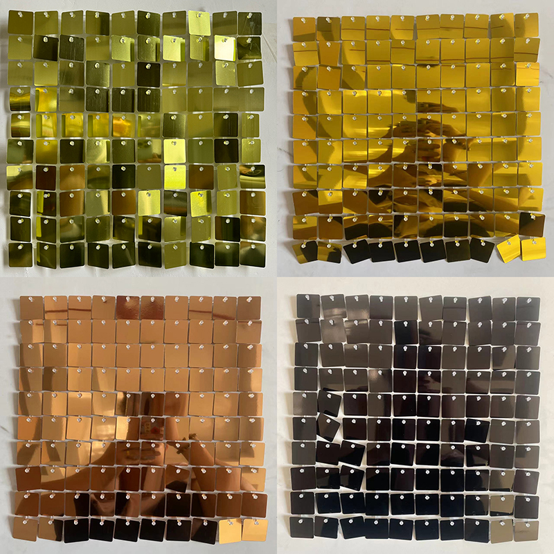 24/30 Square Sequin Panels Gol - Sequin Fabric Panel 评论和价格