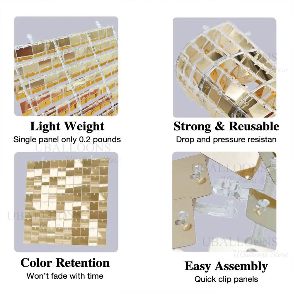 Silver Sequin Wall Backdrop Pa - Sequin Fabric Panel 评论和价格