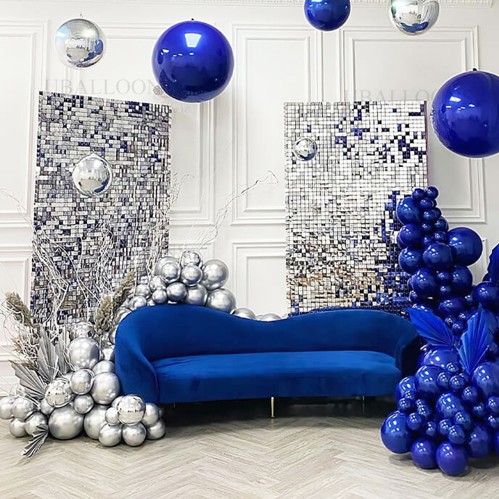 Silver Sequin Wall Backdrop Pa - Sequin Fabric Panel 评论和价格
