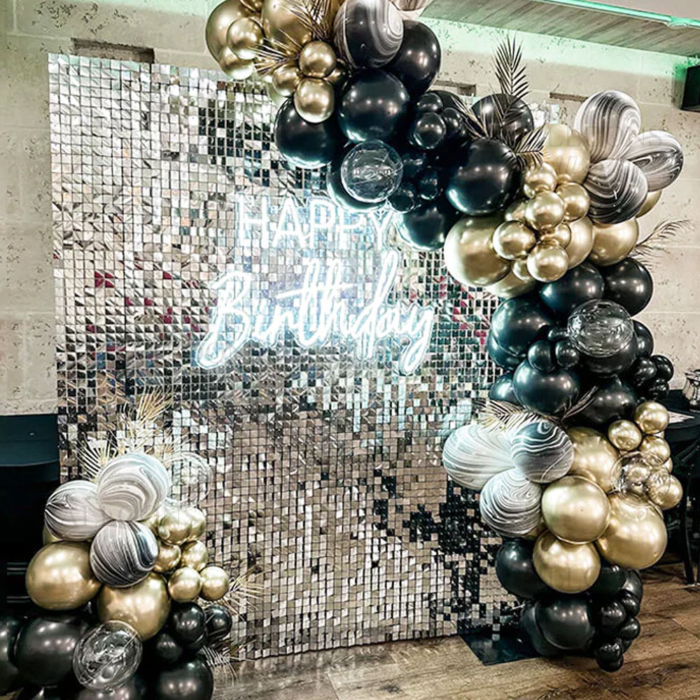 Silver Sequin Wall Backdrop Pa - Sequin Fabric Panel 评论和价格